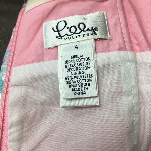 CLASSIC LILLY PULITZER RIBBON DRESS 4 - Picture 4 of 6